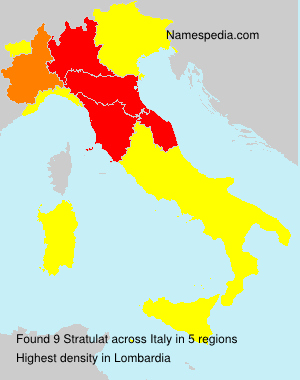 Surname Stratulat in Italy Surname Stratulat in Italy