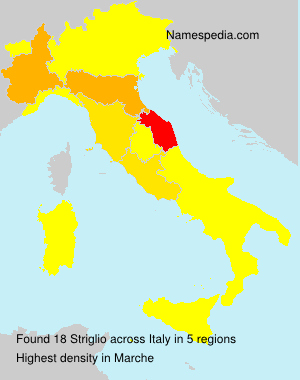 Surname Striglio in Italy Surname Striglio in Italy