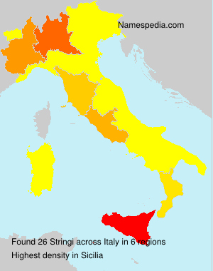Surname Stringi in Italy Surname Stringi in Italy