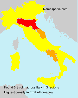 Surname Strolin in Italy Surname Strolin in Italy