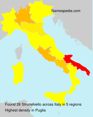 Surname Strummiello in Italy Surname Strummiello in Italy