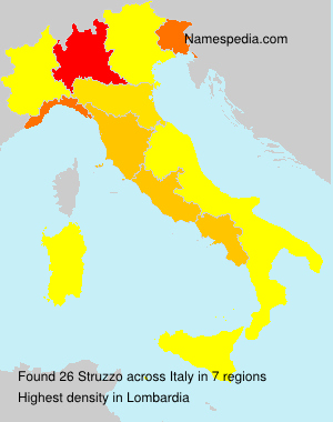 Surname Struzzo in Italy Surname Struzzo in Italy