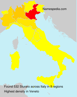 Surname Sturaro in Italy Surname Sturaro in Italy
