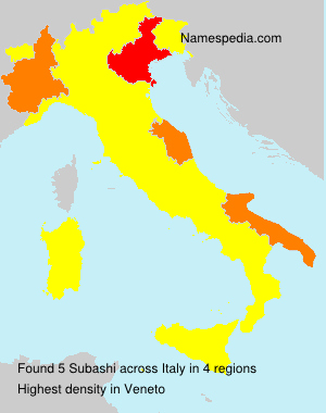 Surname Subashi in Italy Surname Subashi in Italy