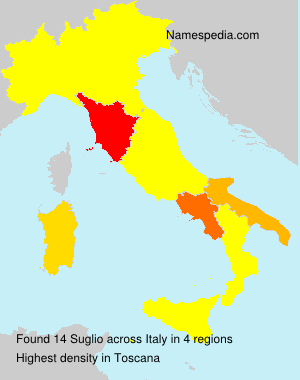 Surname Suglio in Italy Surname Suglio in Italy
