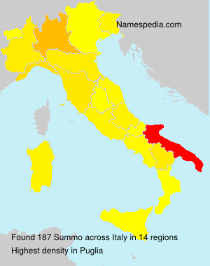 Surname Summo in Italy Surname Summo in Italy