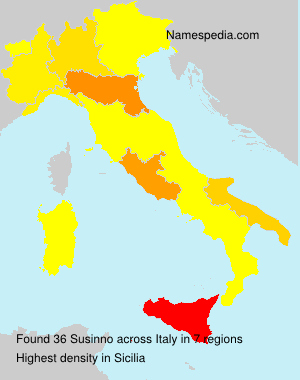Surname Susinno in Italy Surname Susinno in Italy