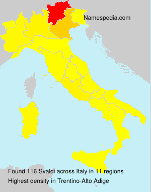 Surname Svaldi in Italy Surname Svaldi in Italy