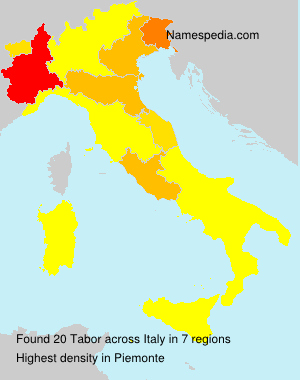 Surname Tabor in Italy Surname Tabor in Italy