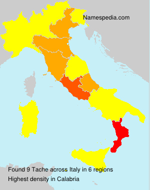 Surname Tache in Italy Surname Tache in Italy
