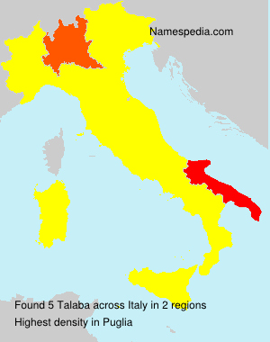Surname Talaba in Italy Surname Talaba in Italy