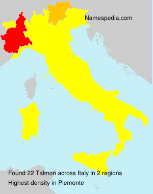 Surname Talmon in Italy Surname Talmon in Italy