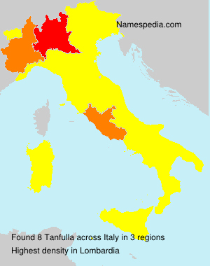 Surname Tanfulla in Italy Surname Tanfulla in Italy