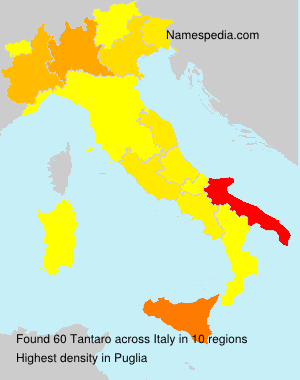 Surname Tantaro in Italy Surname Tantaro in Italy