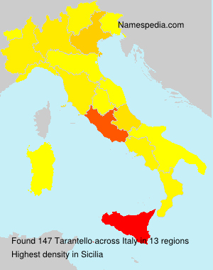 Surname Tarantello in Italy Surname Tarantello in Italy