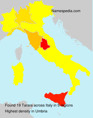 Surname Tarara in Italy Surname Tarara in Italy