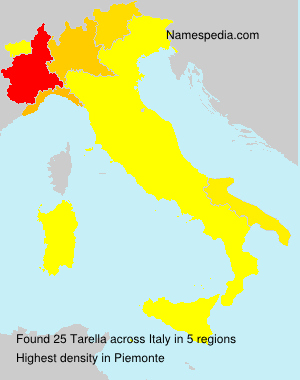 Surname Tarella in Italy Surname Tarella in Italy