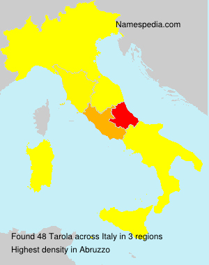 Surname Tarola in Italy Surname Tarola in Italy