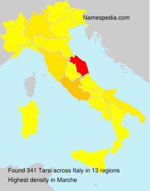 Surname Tarsi in Italy Surname Tarsi in Italy