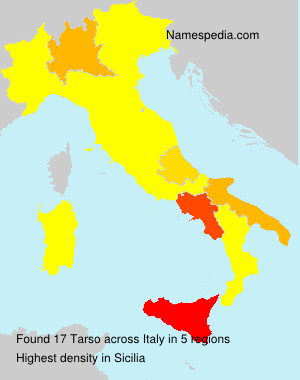 Surname Tarso in Italy Surname Tarso in Italy