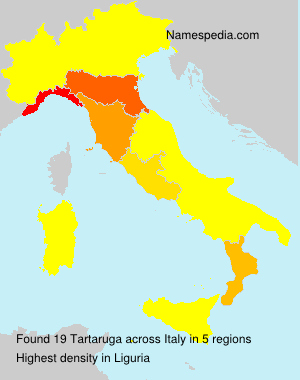 Surname Tartaruga in Italy Surname Tartaruga in Italy