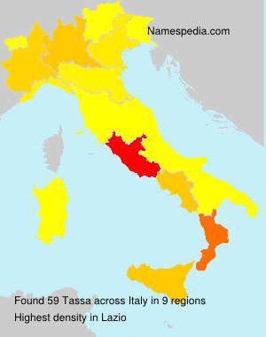Surname Tassa in Italy Surname Tassa in Italy