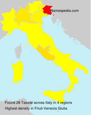 Surname Tassile in Italy Surname Tassile in Italy
