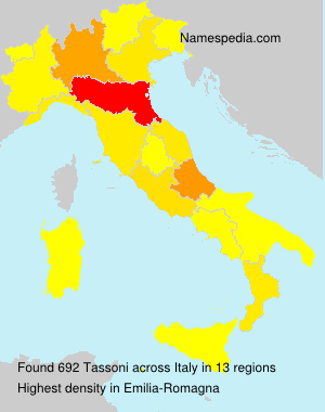 Surname Tassoni in Italy Surname Tassoni in Italy