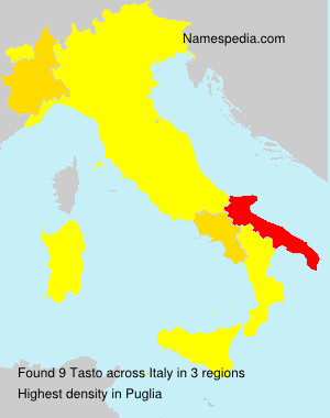 Surname Tasto in Italy Surname Tasto in Italy