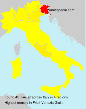 Surname Taucer in Italy Surname Taucer in Italy