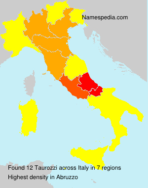 Surname Taurozzi in Italy Surname Taurozzi in Italy
