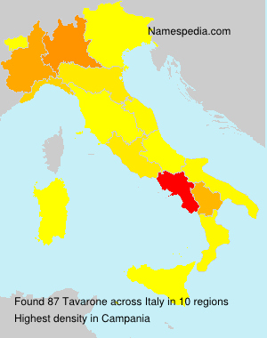 Surname Tavarone in Italy Surname Tavarone in Italy