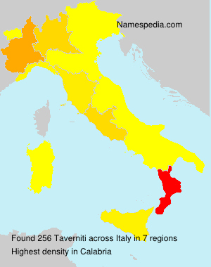 Surname Taverniti in Italy Surname Taverniti in Italy