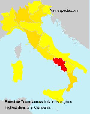 Surname Teano in Italy Surname Teano in Italy