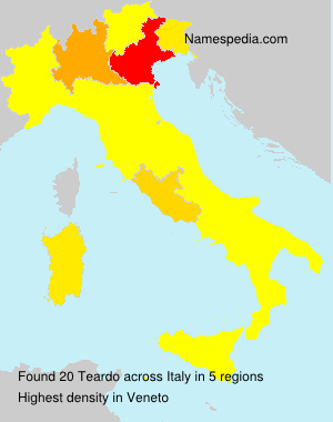 Surname Teardo in Italy Surname Teardo in Italy
