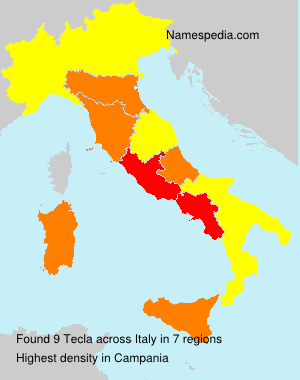 Surname Tecla in Italy