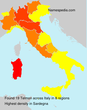 Surname Telmon in Italy Surname Telmon in Italy