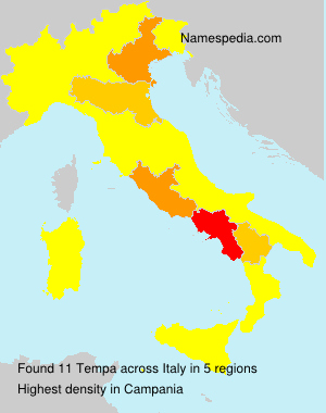 Surname Tempa in Italy Surname Tempa in Italy