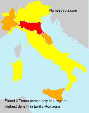 Surname Tenea in Italy Surname Tenea in Italy
