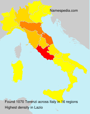 Surname Terenzi in Italy Surname Terenzi in Italy