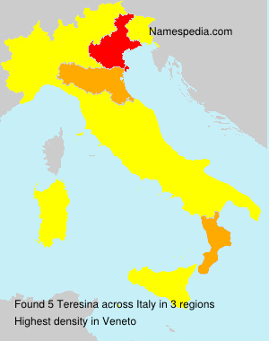 Surname Teresina in Italy Surname Teresina in Italy