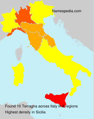 Surname Terragna in Italy Surname Terragna in Italy