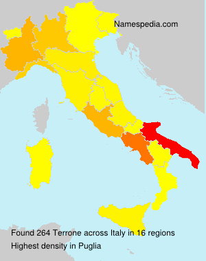 Surname Terrone in Italy Surname Terrone in Italy