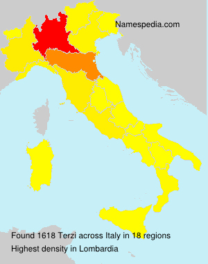 Surname Terzi in Italy Surname Terzi in Italy