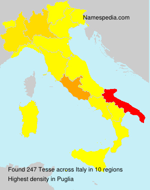 Surname Tesse in Italy Surname Tesse in Italy