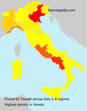 Surname Tessier in Italy Surname Tessier in Italy