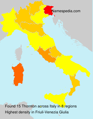 Surname Thornton in Italy Surname Thornton in Italy