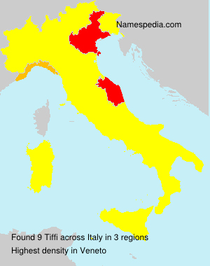 Surname Tiffi in Italy Surname Tiffi in Italy