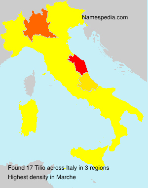 Surname Tilio in Italy Surname Tilio in Italy