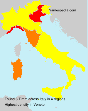 Surname Timm in Italy Surname Timm in Italy